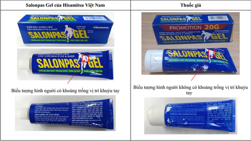 CẨN TRỌNG VỚI THUỐC GIẢ SALONPAS GEL BÁN TRÊN MẠNG XÃ HỘI