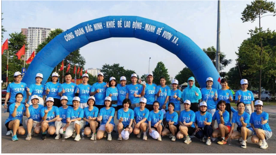 ĐOÀN VIÊN CÔNG ĐOÀN BỆNH VIỆN ĐA KHOA BẮC NINH SỐ 2 TÍCH CỰC HƯỞNG ỨNG GIẢI CHẠY TẠI NGÀY HỘI CÔNG ĐOÀN BẮC NINH