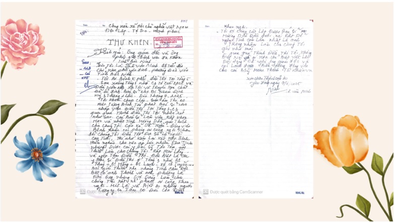 LÁ THƯ YÊU THƯƠNG – TRI ÂN KHOA HÓA TRỊ LIỆU