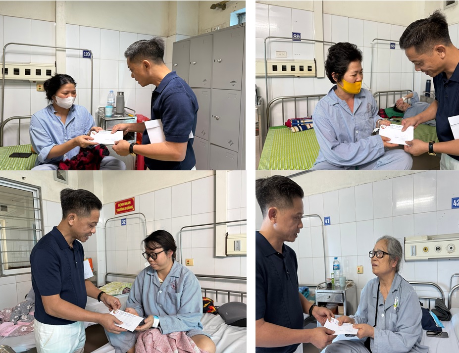 CÁC NHÀ HẢO TÂM ĐỒNG HÀNH, TIẾP SỨC CÙNG NGƯỜI BỆNH