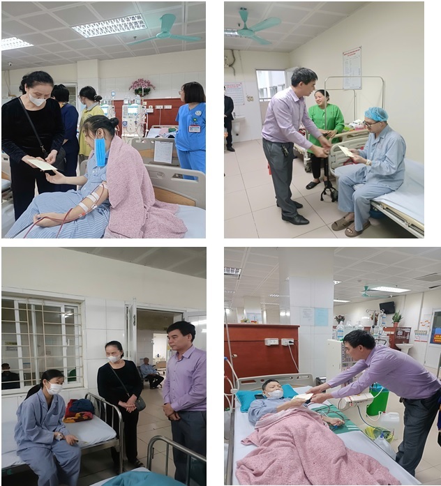 GIA ĐÌNH CHỊ ĐỖ THỊ THU TRANG THĂM, ĐỘNG VIÊN  VÀ TRAO TẶNG 07 BỆNH NHÂN NẶNG, HOÀN CẢNH KHÓ KHĂN