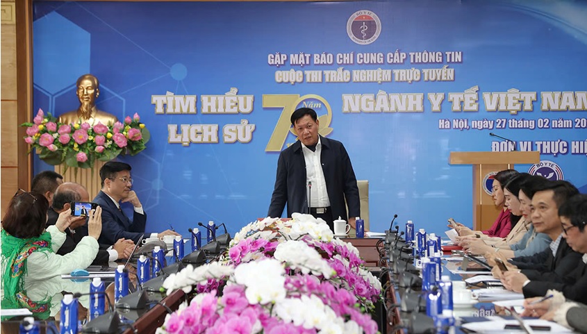 BỘ Y TẾ TỔ CHỨC THI TRẮC NGHIỆM TRỰC TUYẾN TÌM HIỂU LỊCH SỬ 70 NĂM NGÀNH Y TẾ VIỆT NAM