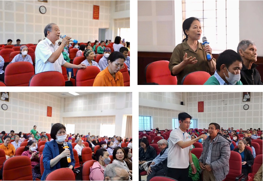 PGS. TS NGUYỄN LÂN HIẾU CHIA SẺ CHUYÊN MÔN, TƯ VẤN CHO NGƯỜI BỆNH MÃN TÍNH TẠI BUỔI SINH HOẠT  CÂU LẠC BỘ NGƯỜI BỆNH BỆNH VIỆN ĐK BẮC NINH SỐ 2