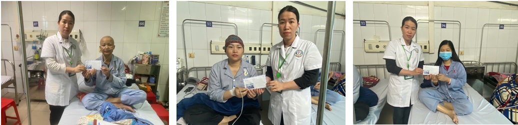 CÁC QUÝ NHÀ HẢO TÂM ĐỘNG VIÊN, TRAO TẶNG GẦN 7 TRIỆU ĐỒNG  ĐỒNG HÀNH CÙNG BỆNH NHÂN HOÀN CẢNH KHÓ KHĂN