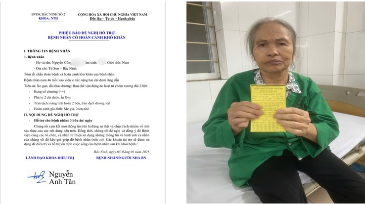 NGÂN HÀNG SUẤT ĂN TỪ THIỆN  – ĐỒNG HÀNH HỖ TRỢ  HÀNG TRĂM LƯỢT BỆNH NHÂN KHÓ KHĂN NĂM 2025