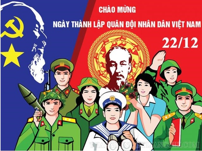 KỈ NIỆM 78 NĂM NGÀY QUÂN ĐỘI NHÂN DÂN VIỆT NAM “Quân đội nhân dân Việt Nam - 78 năm xây dựng, phát triển, chiến đấu và chiến thắng”