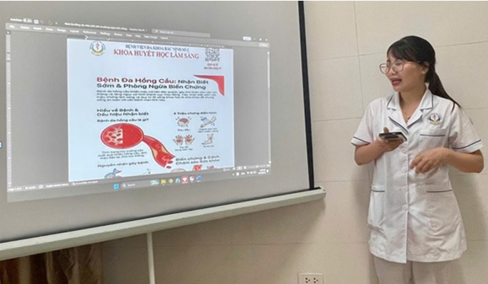 TRUYỀN THÔNG GIÁO DỤC SỨC KHỎE TẠI KHOA HUYẾT HỌC LÂM SÀNG: ĐỒNG HÀNH CÙNG NGƯỜI BỆNH TRONG ĐIỀU TRỊ VÀ CHĂM SÓC TOÀN DIỆN TRUYỀN THÔNG GIÁO DỤC SỨC KHỎE TẠI KHOA HUYẾT HỌC LÂM SÀNG: ĐỒNG HÀNH CÙNG NGƯỜI BỆNH TRONG ĐIỀU TRỊ VÀ CHĂM SÓC TOÀN DIỆN