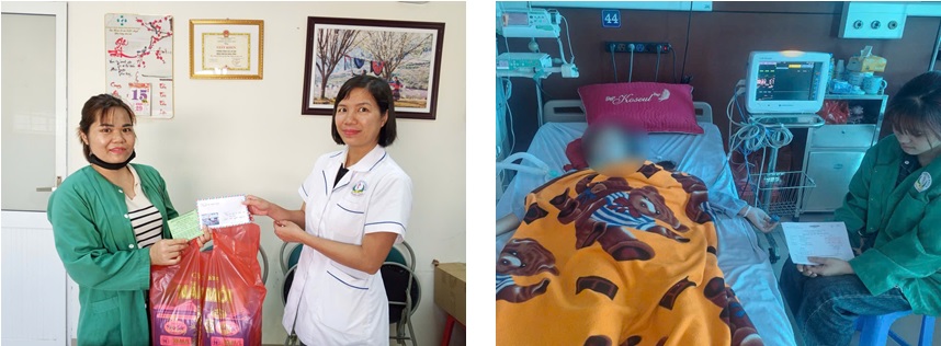 NHỮNG TẤM LÒNG NHÂN ÁI  TIẾP SỨC NGƯỜI BỆNH CÓ HOÀN CẢNH KHÓ KHĂN 